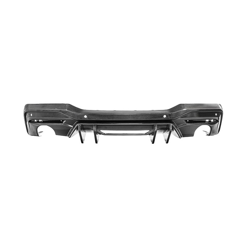 Ford Mustang S650 V2 Carbon Fiber Rear Bumper Dual Tip Diffuser 2024-Up
