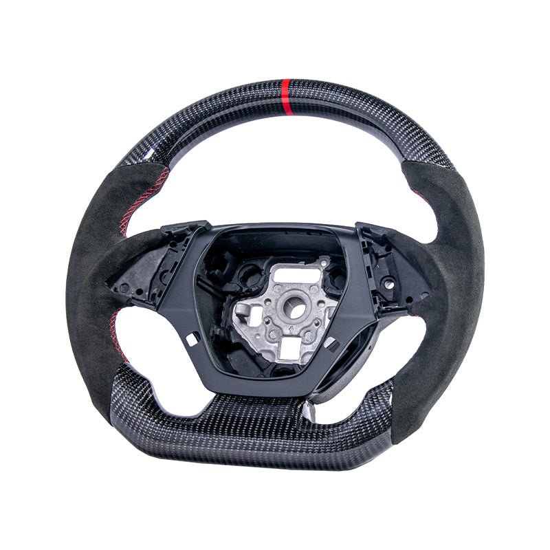 Chevrolet Camaro Carbon Fiber Steering Wheel Alcantara Red Stripe 2016-2024