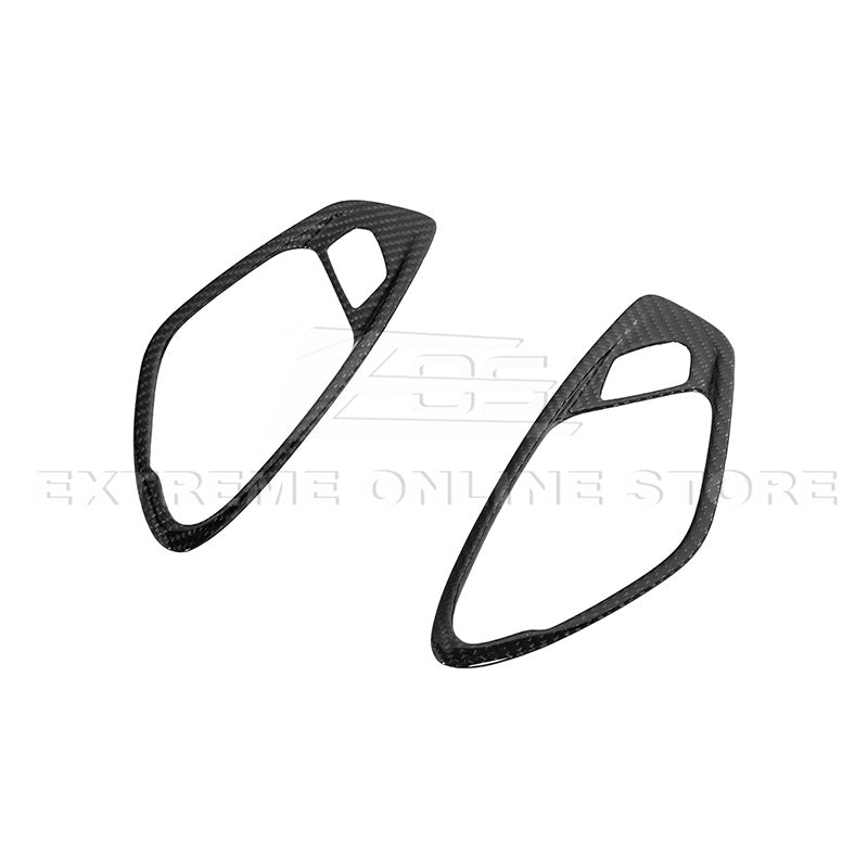Chevrolet Camaro 6th Gen Factory Style Dry Carbon Fiber Interior Door Handle Cover 2016-2024