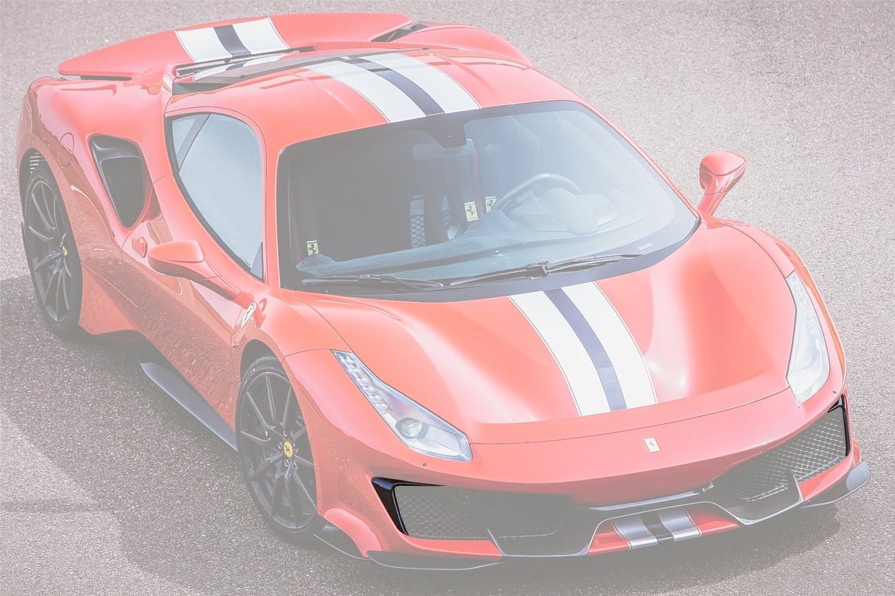 2018 - 2022 Ferrari 488 Pista Carbon Fiber Front Bumper Vent Canards
