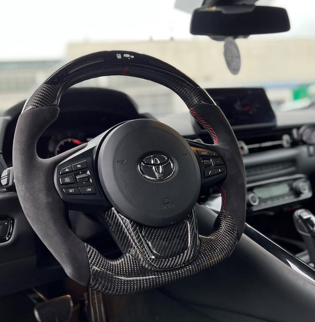 Toyota Supra A90 A91 Custom Carbon Fiber Steering Wheel 2020-Up