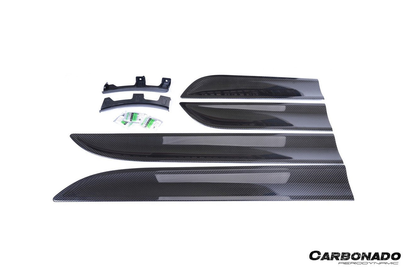 Porsche Macan 95B OE Style Autoclave Carbon Fiber Door Trims 2014-2026