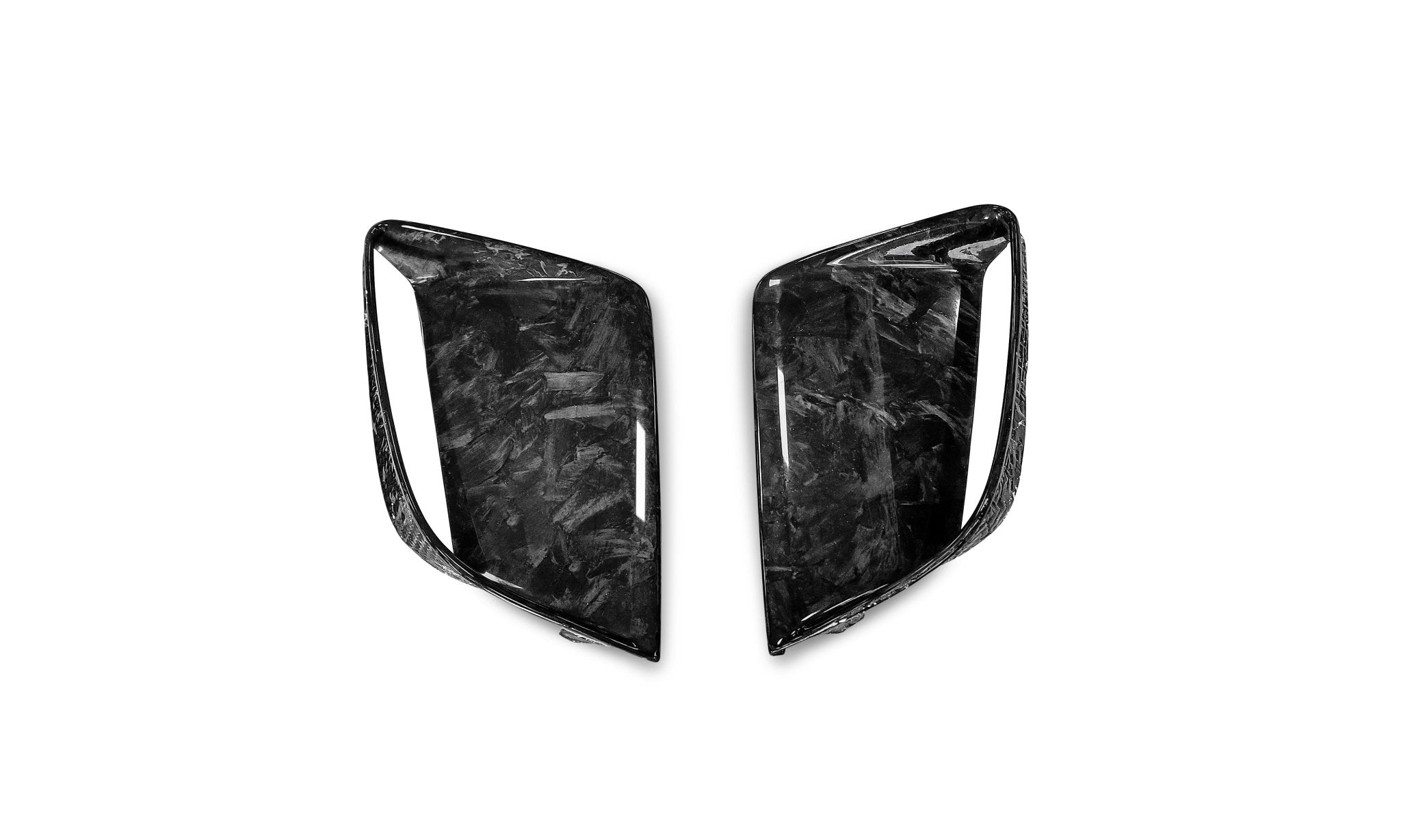 Audi RS7 MAN Style Dry Carbon Fiber Front Bumper Vent Caps 2016-2019