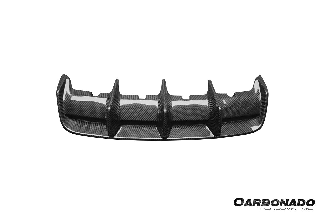 Porsche Panamera 971 KDA Style Dry Carbon Fiber Rear Diffuser 2017-2023