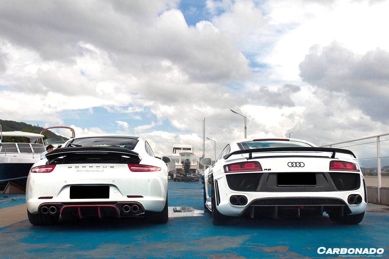 2006-2015 Audi R8 V8/V10 Coupe/Spyder DPGT Style Rear Bumper  - Carbonado