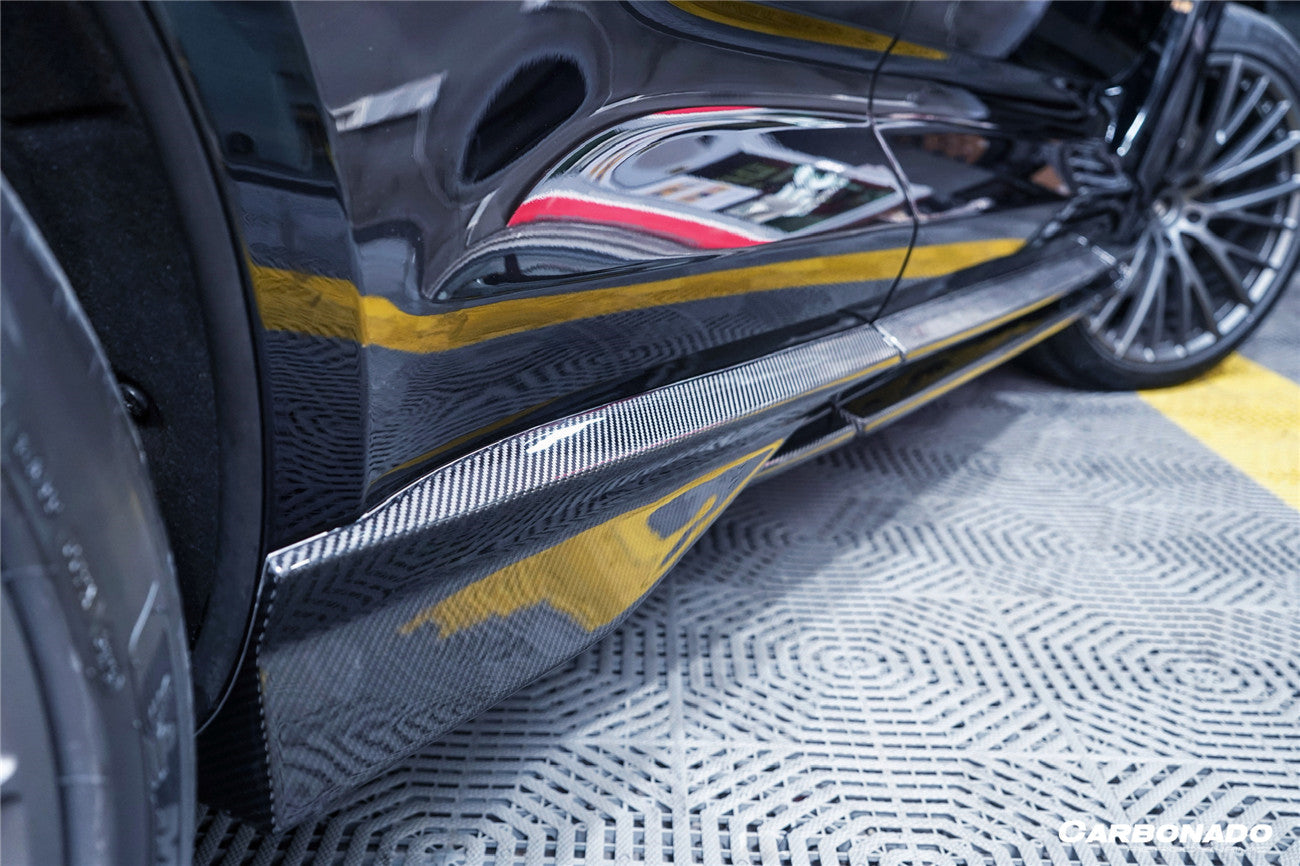 2021 - 2024 Aston Martin DBX 707 Style Dry Carbon Fiber Side Skirts