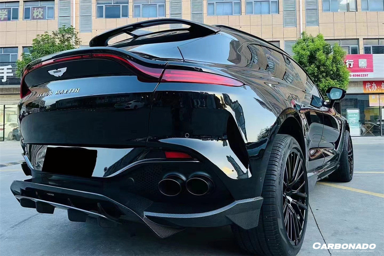 2021 - 2024 Aston Martin DBX 707 Style Dry Carbon Fiber Rear Bumper w & Exhaust tips