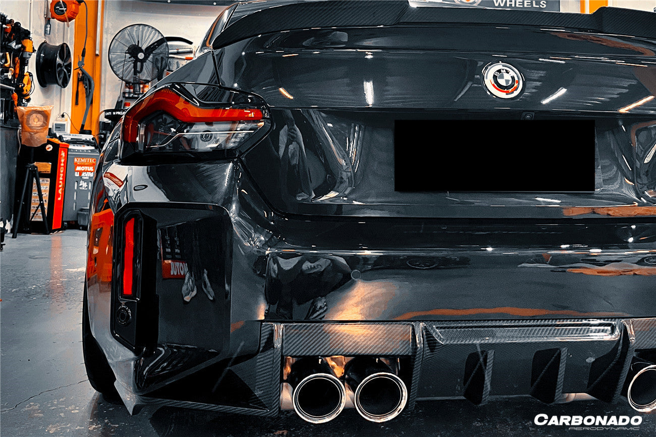 2021-2024 BMW M2 G87 Dry Carbon Fiber Rear Diffuser Lip