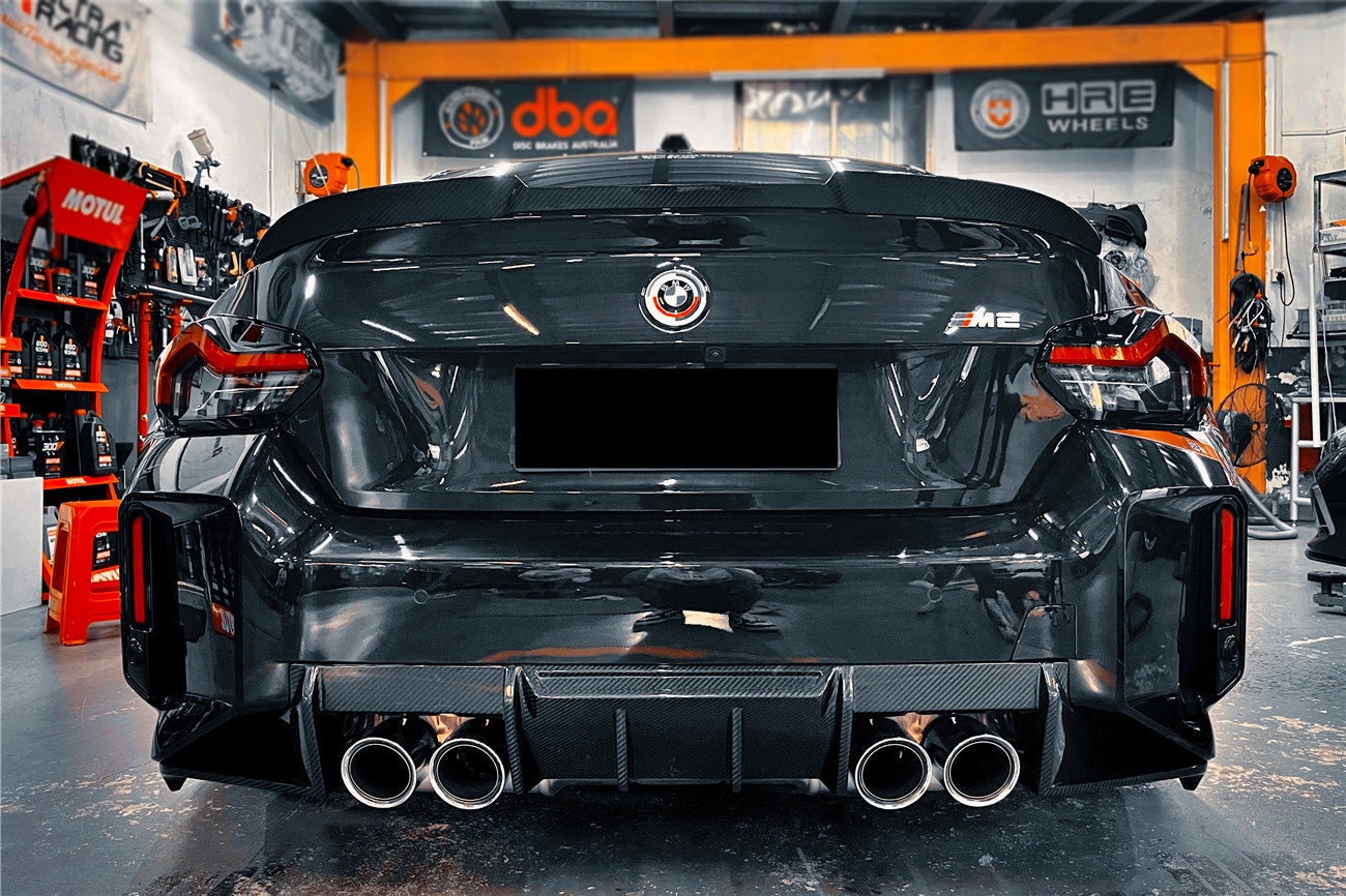 2021-2024 BMW M2 G87 Dry Carbon Fiber Rear Diffuser Lip