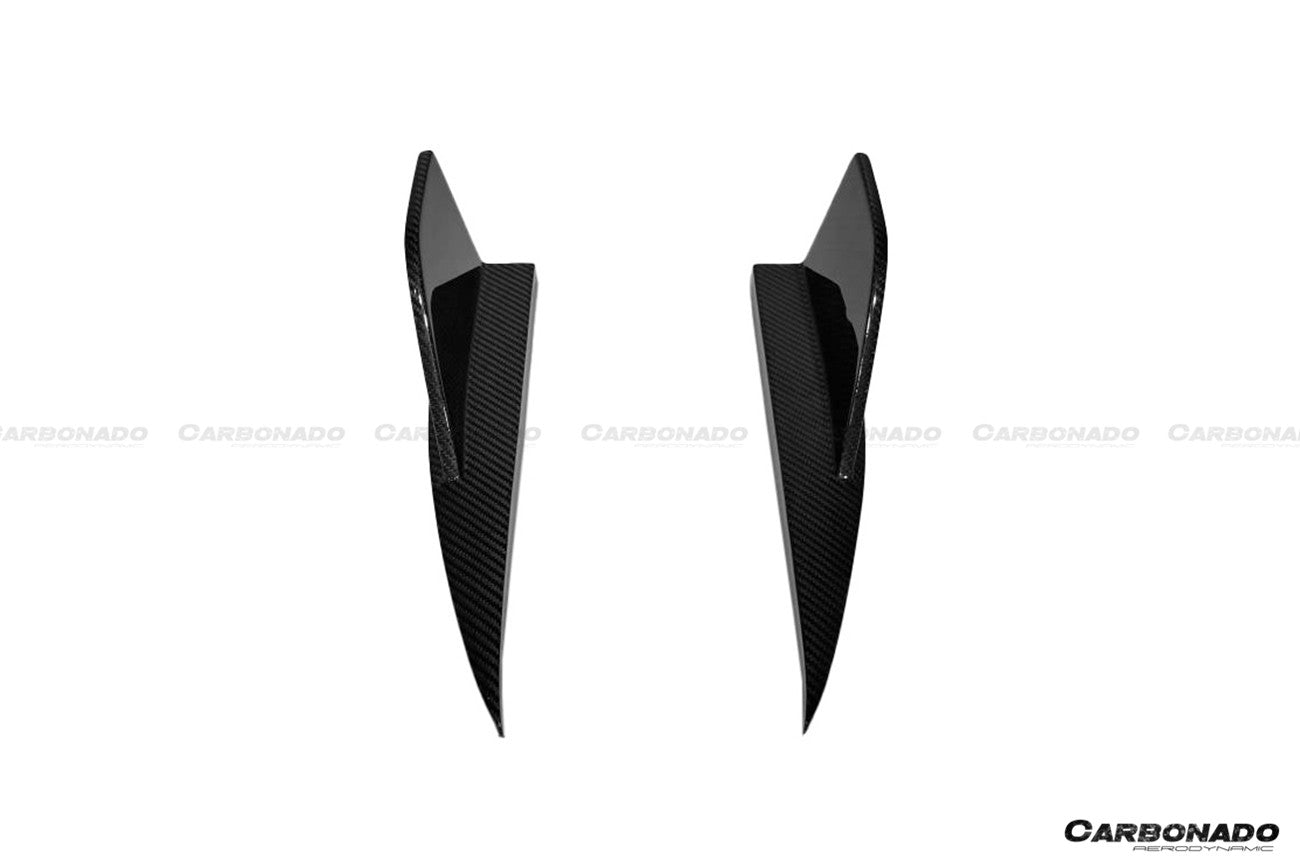 BMW M2 (G87) Dry Carbon Fiber Rear Splitter Winglets (2021-2024)