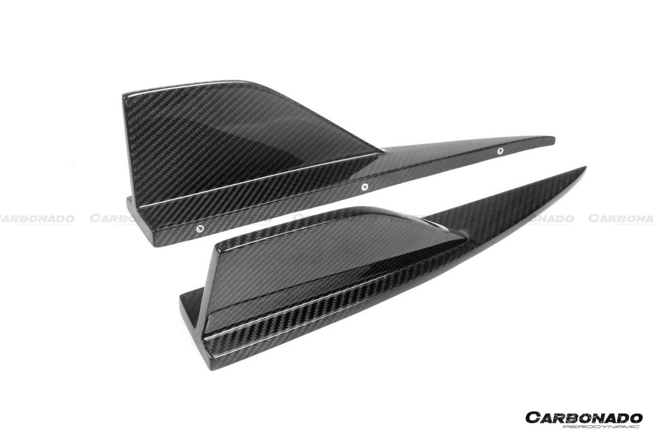 BMW M2 (G87) Dry Carbon Fiber Rear Splitter Winglets (2021-2024)