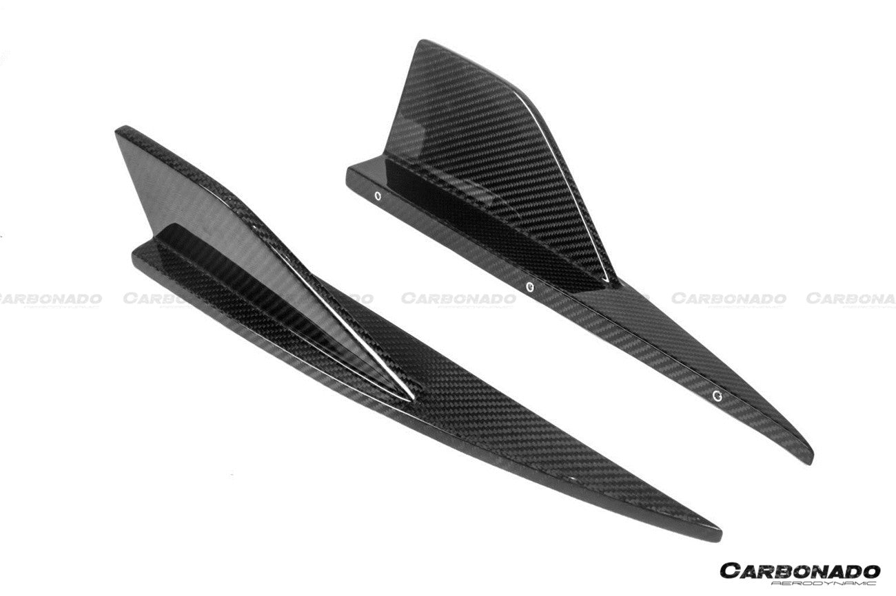 2021-2024 BMW M2 G87 Dry Carbon Fiber Rear Bumper Splitter Winglets