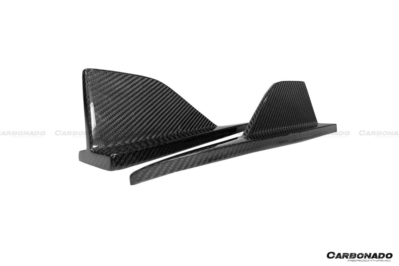 2021-2024 BMW M2 G87 Dry Carbon Fiber Rear Bumper Splitter Winglets