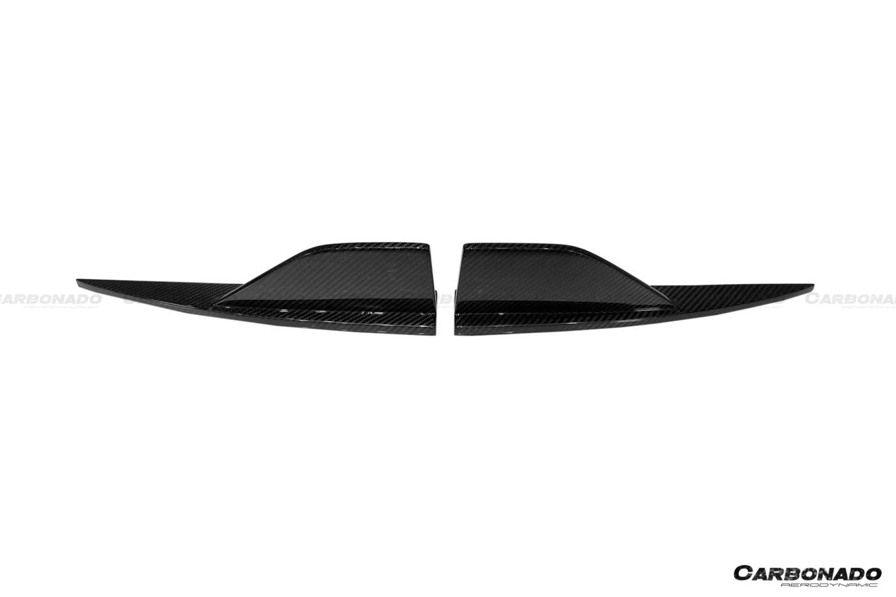 2021-2024 BMW M2 G87 Dry Carbon Fiber Rear Bumper Splitter Winglets