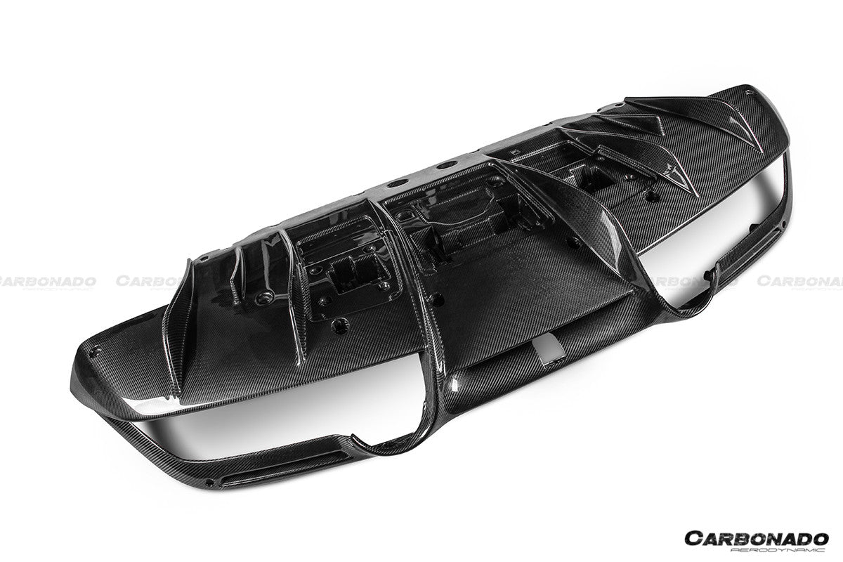 2019 - 2024 Ferrari F8 OEM Style Dry Carbon Fiber Rear Diffuser Lip