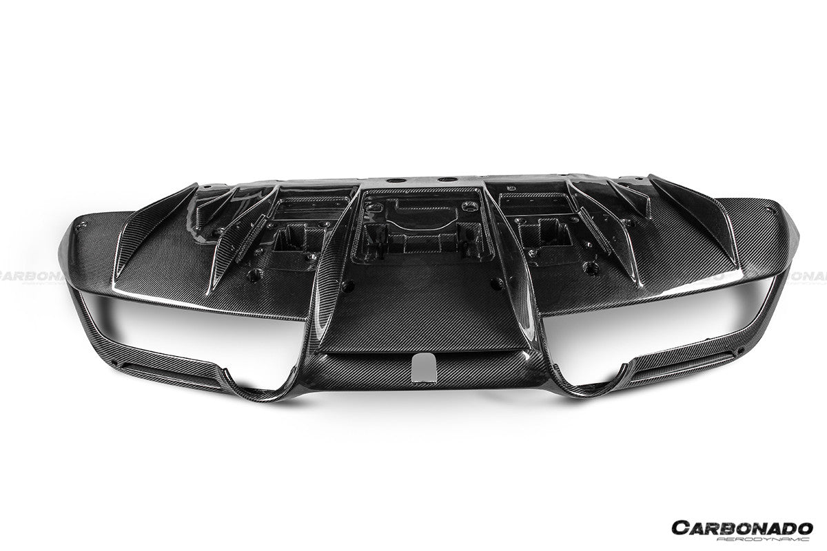 2019 - 2024 Ferrari F8 OEM Style Dry Carbon Fiber Rear Diffuser Lip
