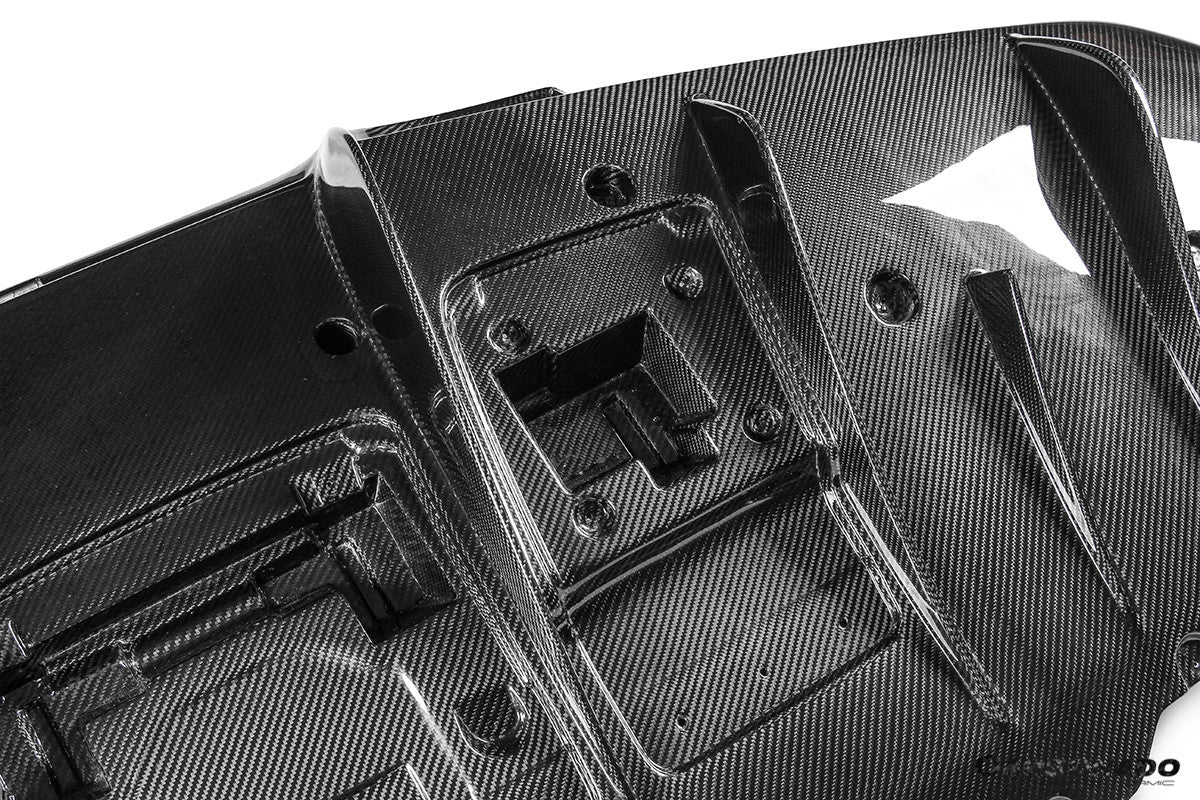 2019 - 2024 Ferrari F8 OEM Style Dry Carbon Fiber Rear Diffuser Lip