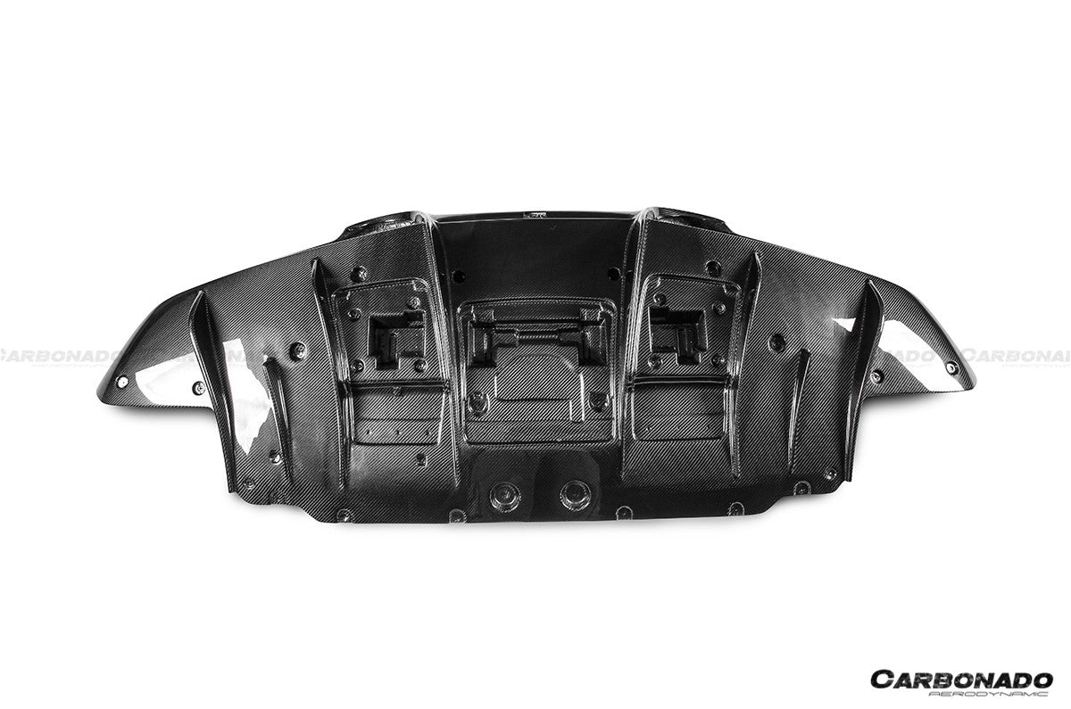 2019 - 2024 Ferrari F8 OEM Style Dry Carbon Fiber Rear Diffuser Lip