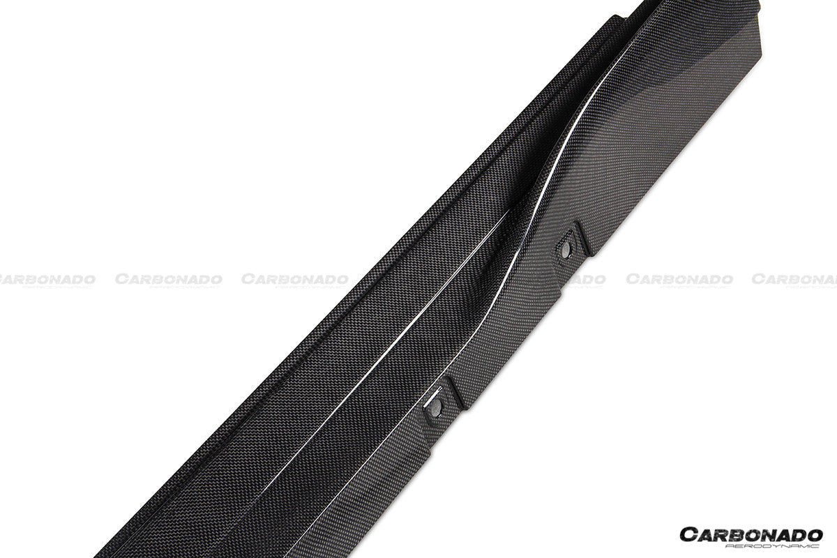 2019 - 2024 Ferrari F8 OEM Style Dry Carbon Fiber Side Skirts