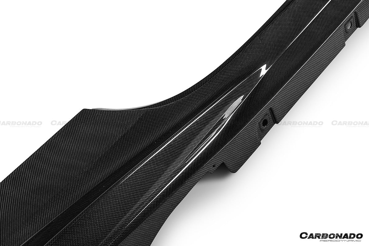 2019 - 2024 Ferrari F8 OEM Style Dry Carbon Fiber Side Skirts