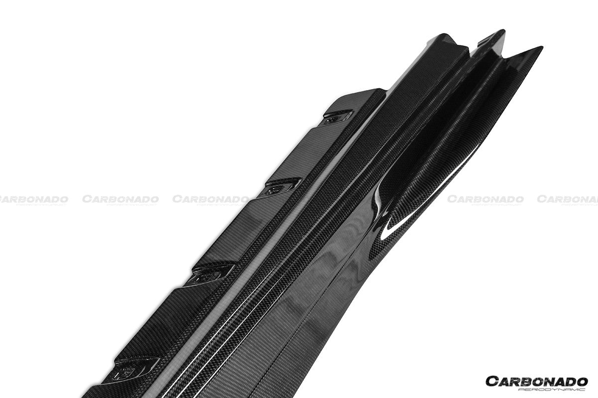 2019 - 2024 Ferrari F8 OEM Style Dry Carbon Fiber Side Skirts