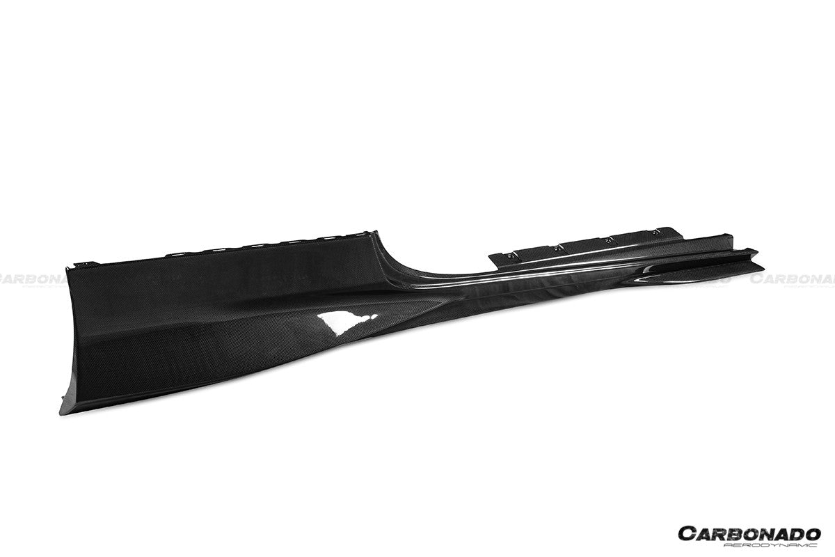 2019 - 2024 Ferrari F8 OEM Style Dry Carbon Fiber Side Skirts