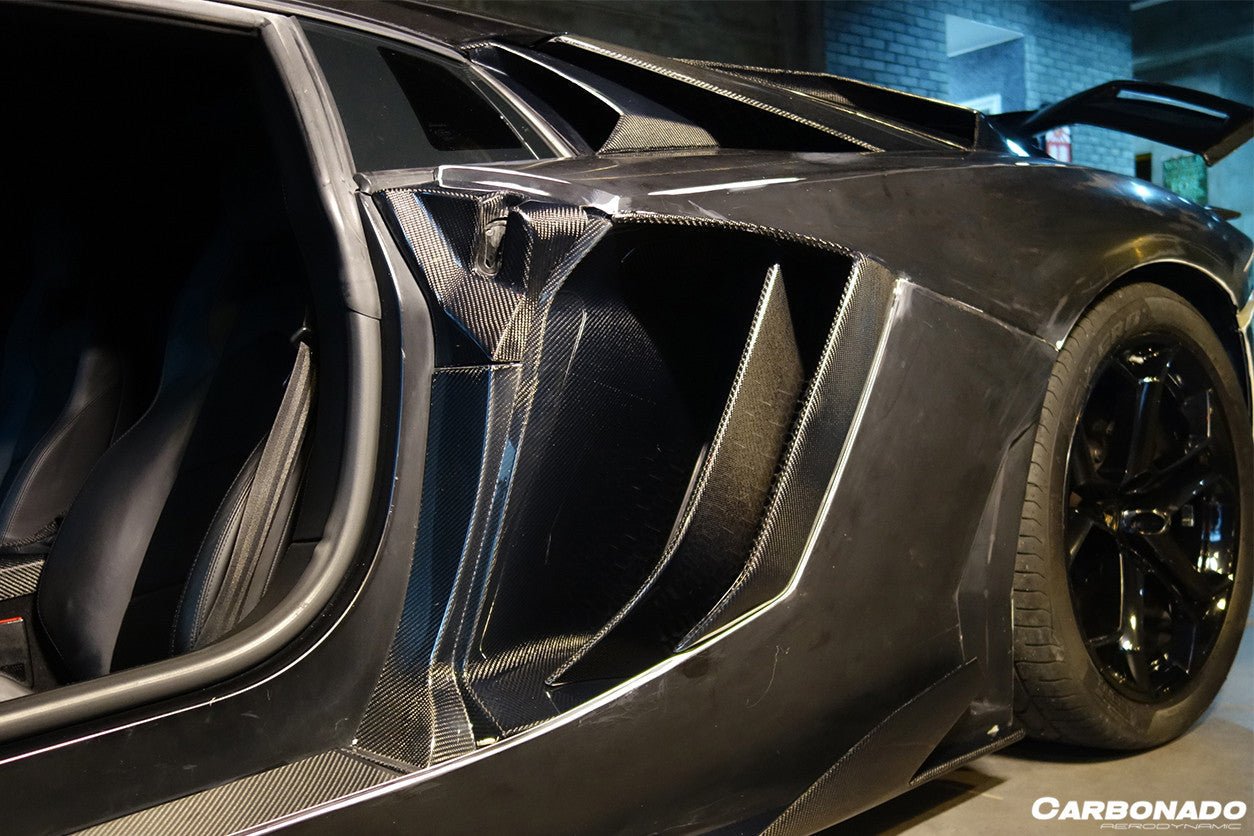 2011-2016 Lamborghini Aventador LP700 Coupe & Roadster OEM Style Carbon Fiber Door Lock Replace - Carbonado