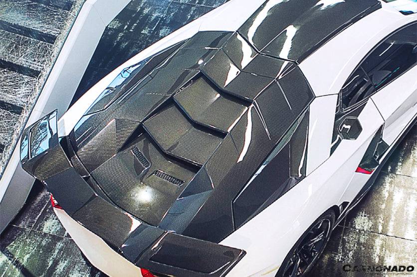 2011-2016 Lamborghini Aventador LP700 Coupe OEM Style Carbon Fiber Gas Cap Repalcement - Carbonado