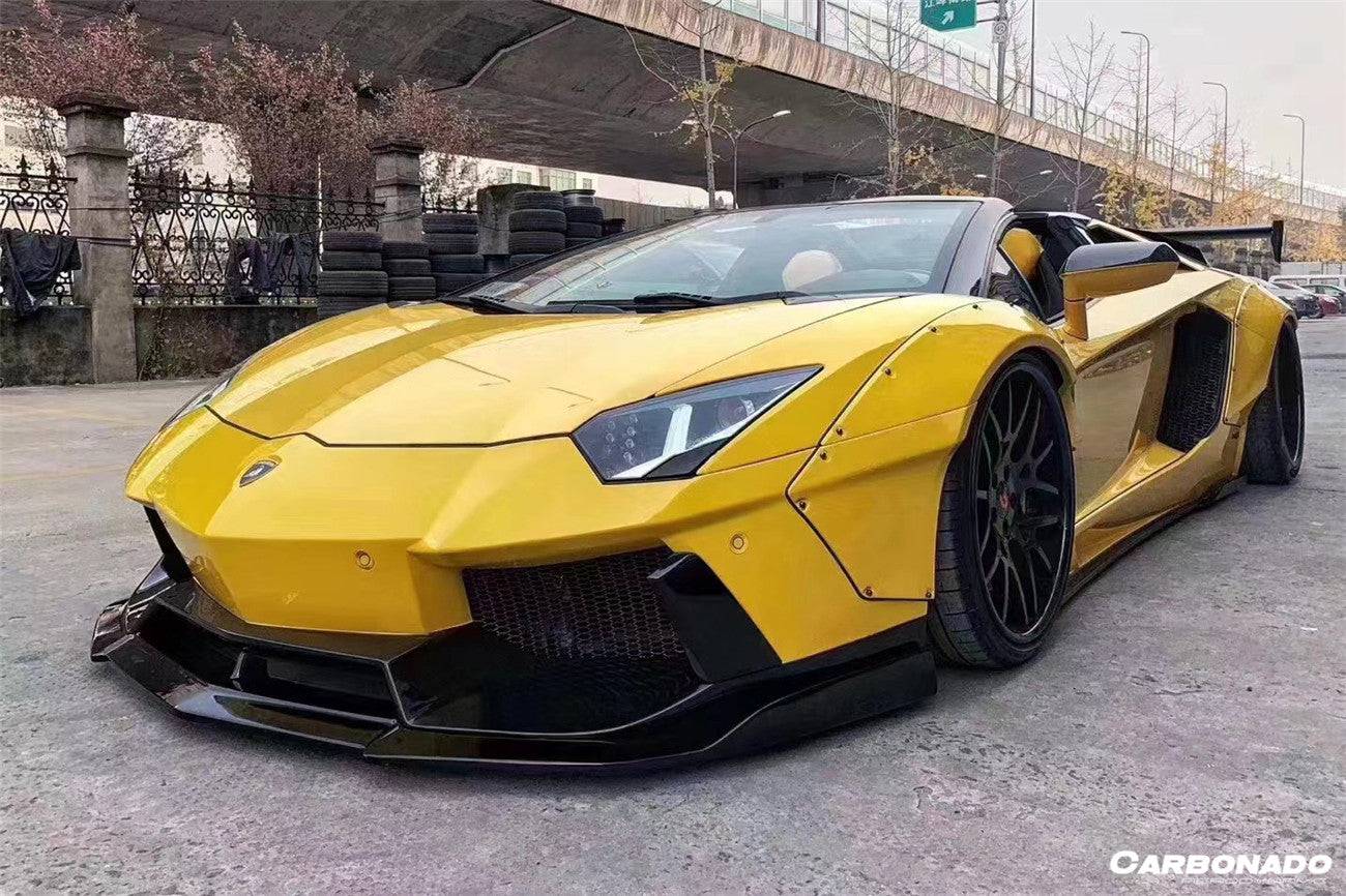 2011-2021 Lamborghini Aventador LP700 LP720 LP750 LP740 Coupe & Roadster DE Style Front Bumper - Carbonado