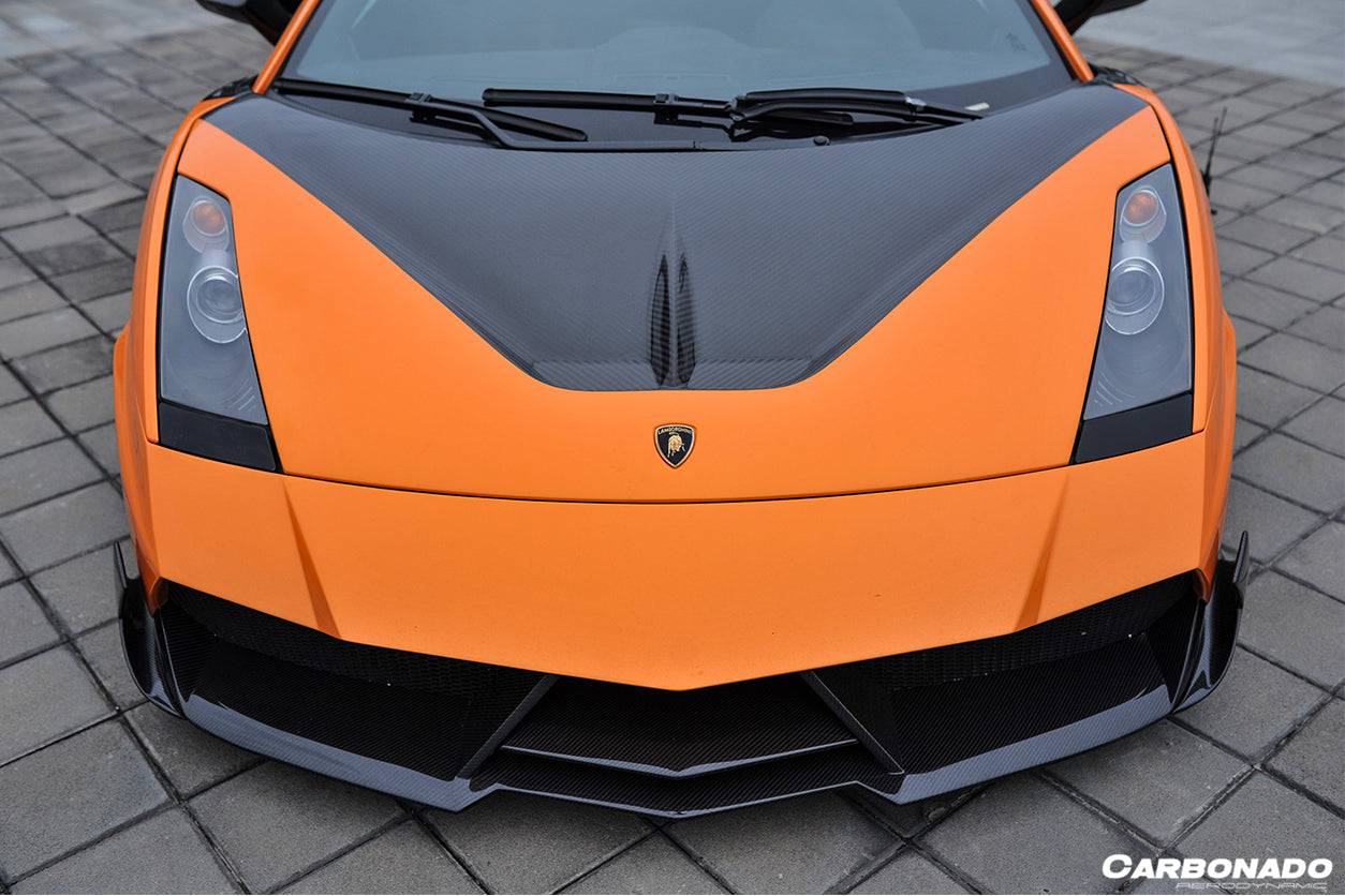 2004-2008 Lamborghini Gallardo VF Style Carbon Fiber Hood - Carbonado