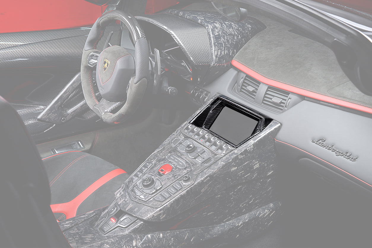 2011 - 2016 Lamborghini Aventador LP700 Coupe & Roadster Carbon Fiber Screen Surround Panel