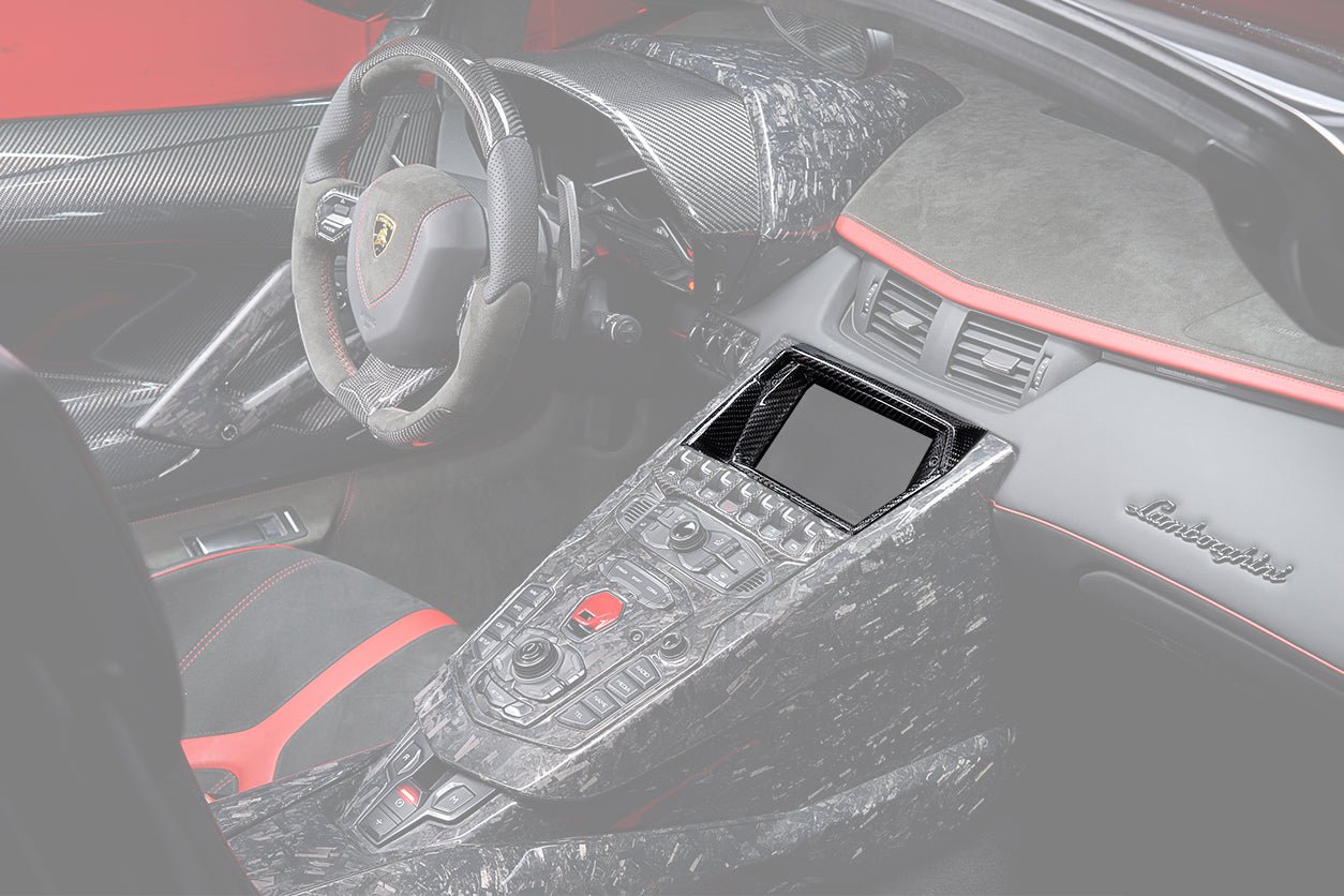 2011-2016 Lamborghini Aventador Carbon Fiber Screen Surround Panel