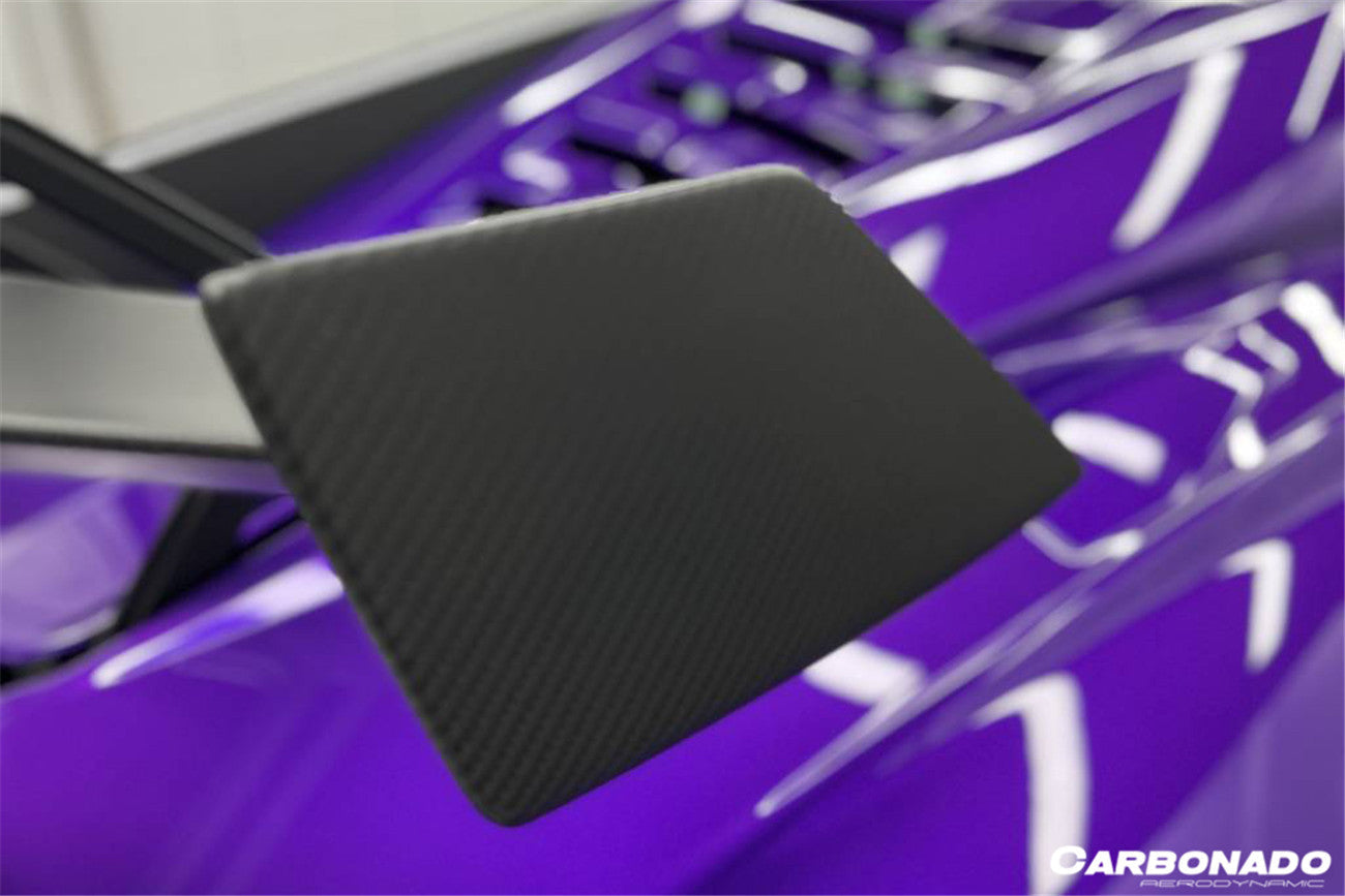 2021 - 2024 Lamborghini Huracan STO Dry Carbon Fiber Trunk Spoiler Side Winglets