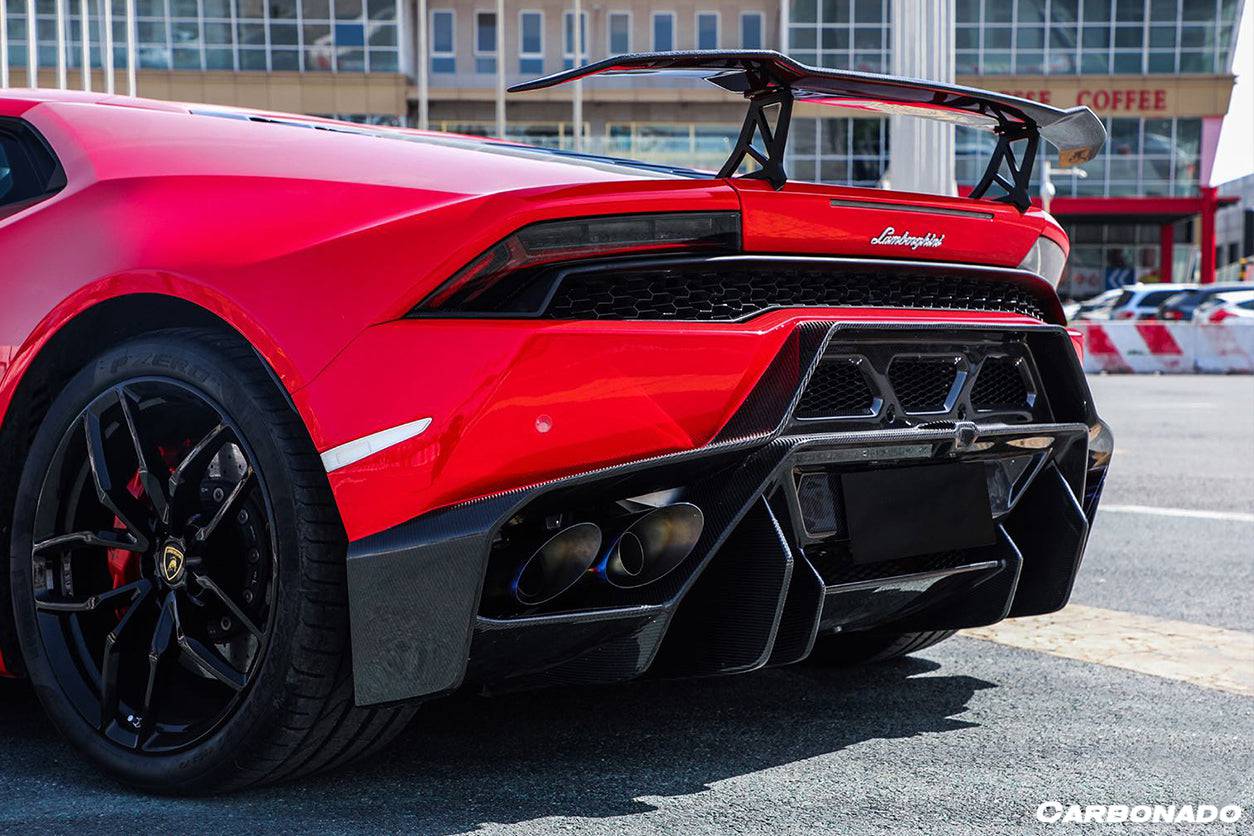 2015-2020 Lamborghini Huracan LP610/LP580 VRS Style Rear Bumper - Carbonado Aero
