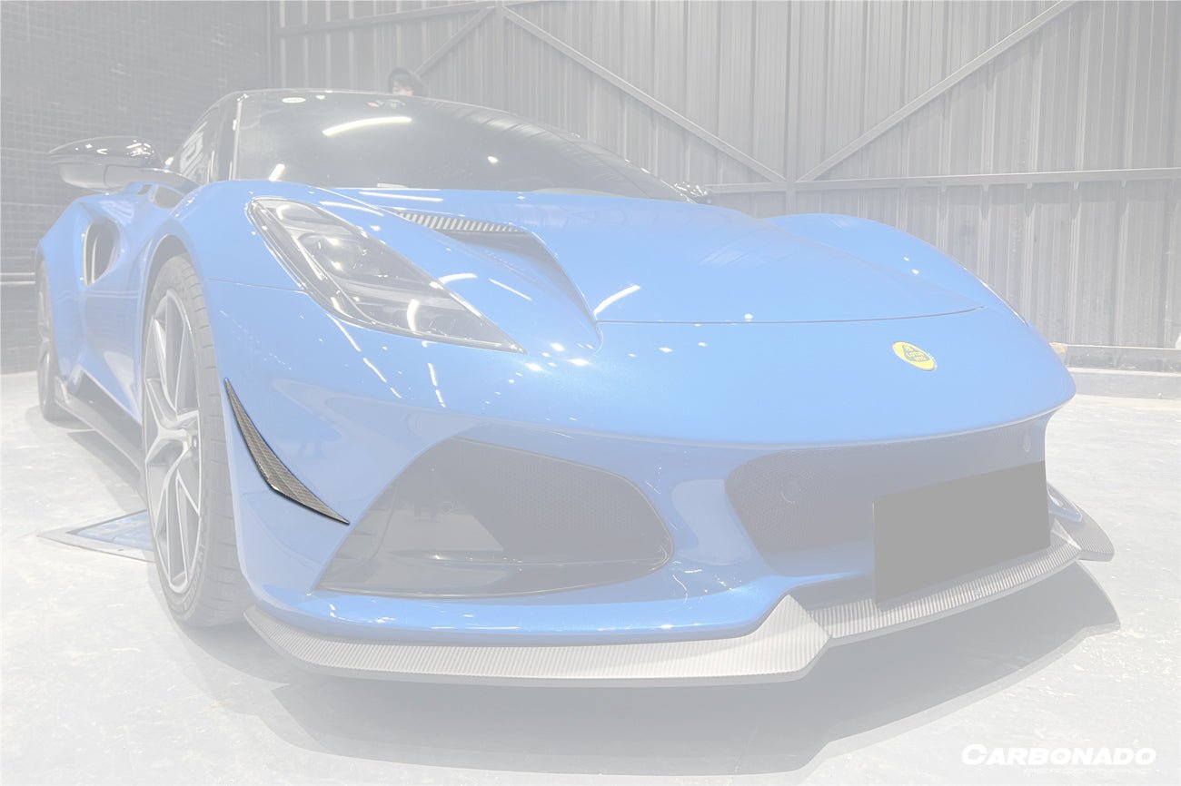 2021 - 2024 Lotus Emira OD Style Dry Carbon Fiber Front Bumper Canards