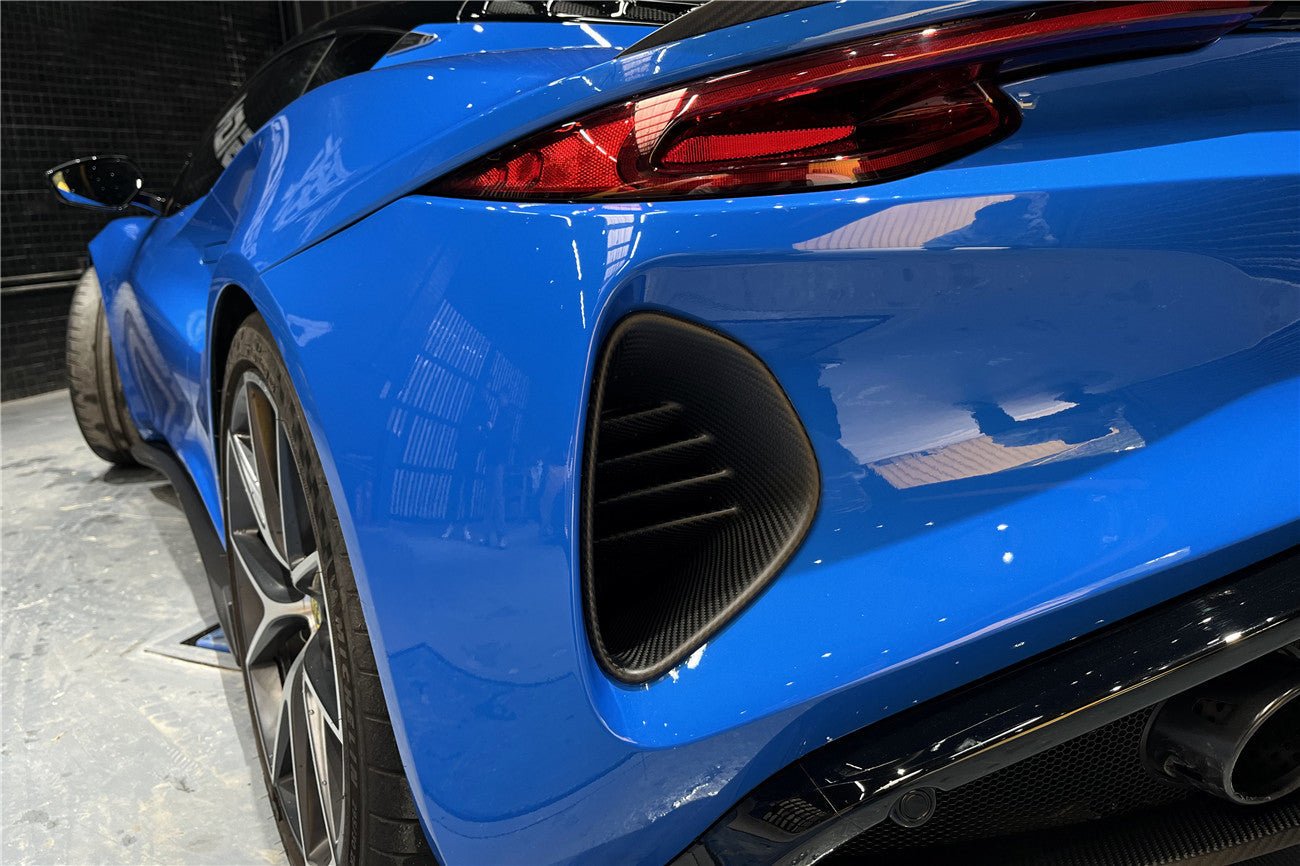 2021 - 2024 Lotus Emira OD Style Dry Carbon Fiber Rear Bumper Vents
