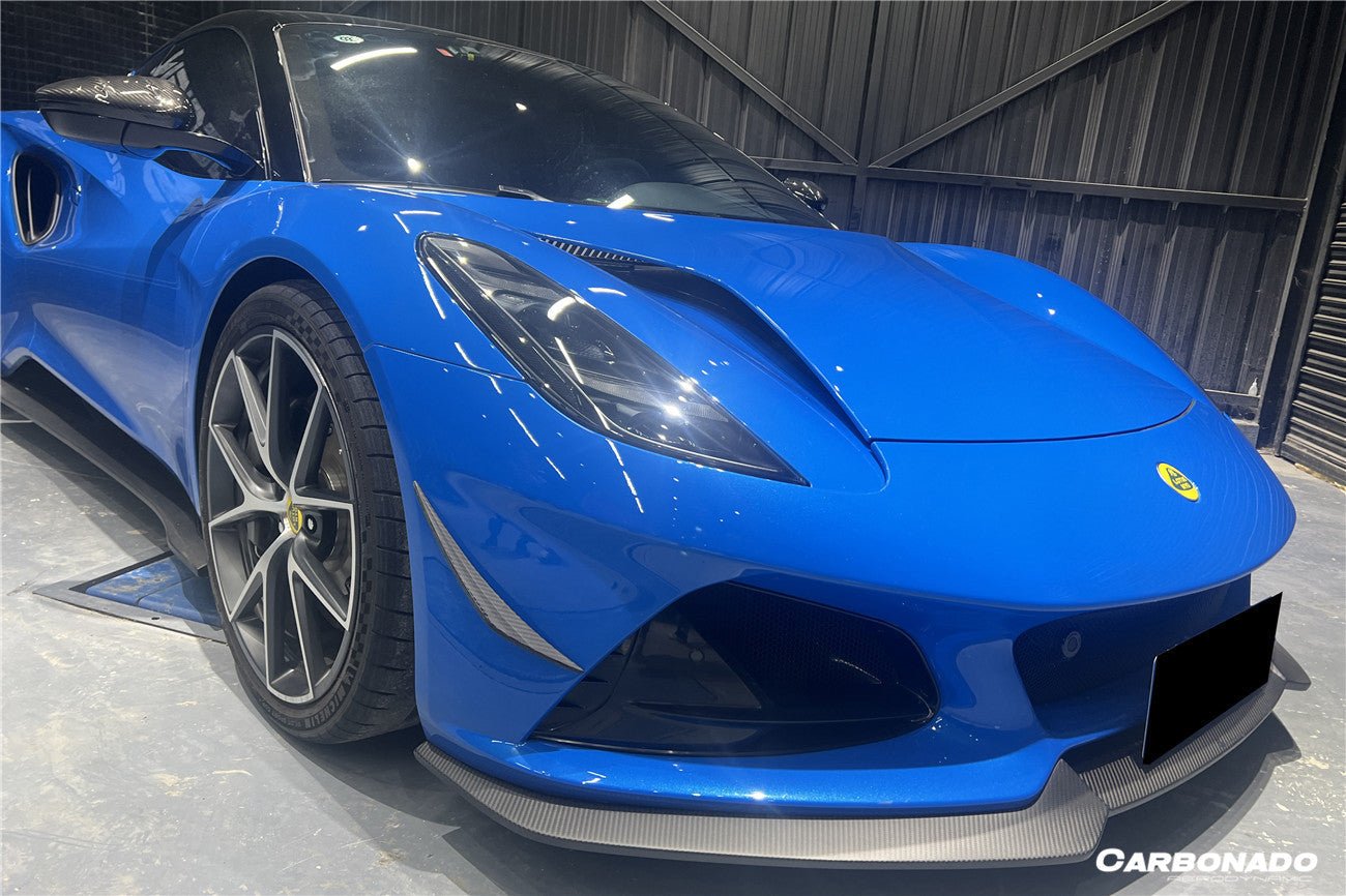 2021 - 2024 Lotus Emira OD Style Dry Carbon Fiber Front Bumper Canards