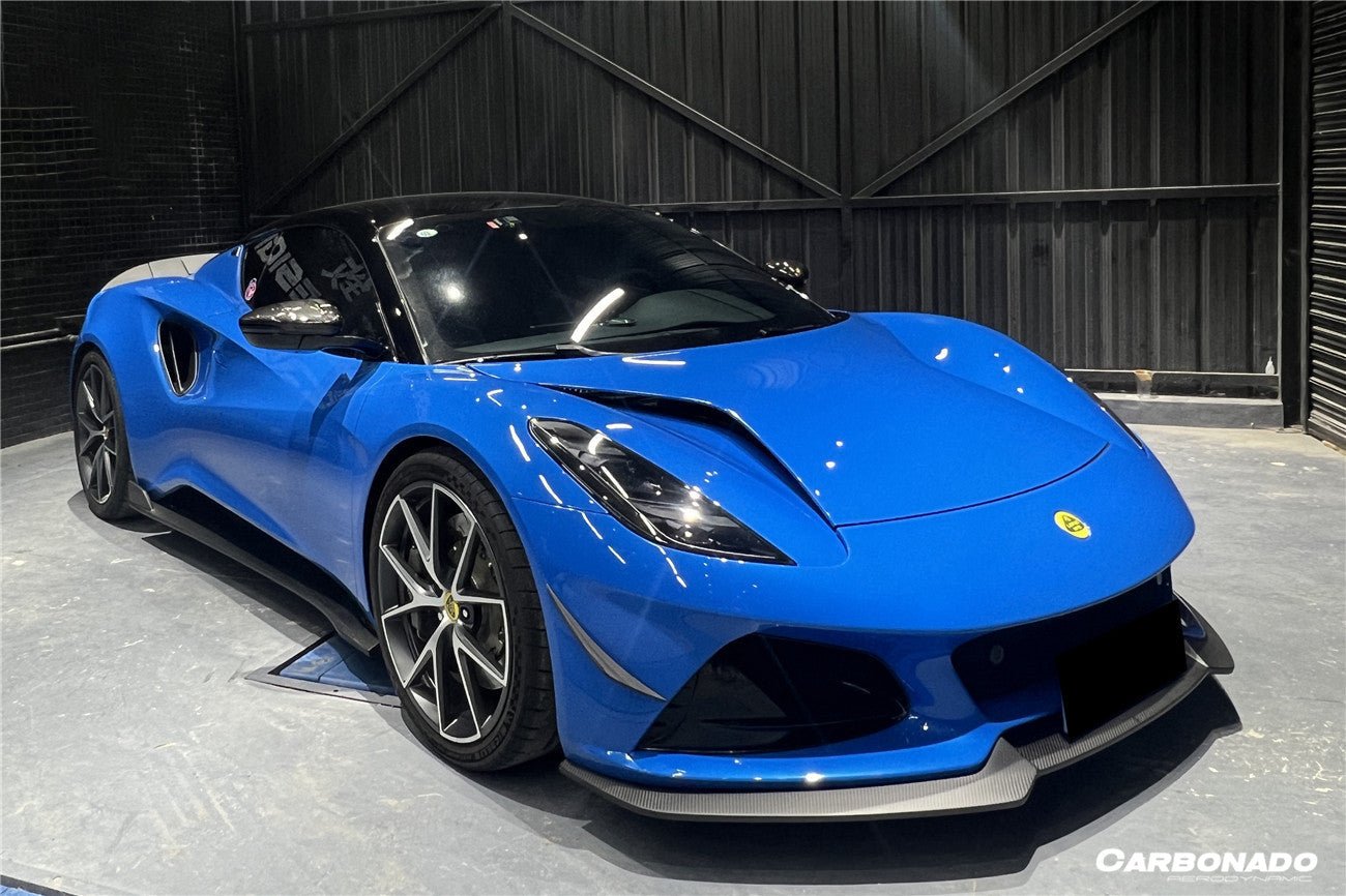 2021 - 2024 Lotus Emira OD Style Dry Carbon Fiber Front Bumper Canards