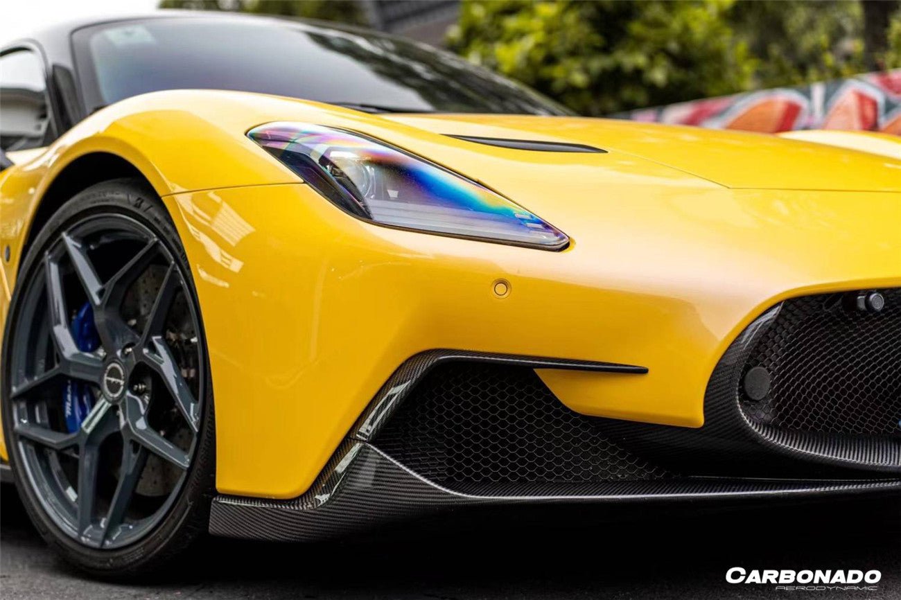 2020 - 2024 Maserati MC20 NVT Style Dry Carbon Fiber Front Lip Splitter