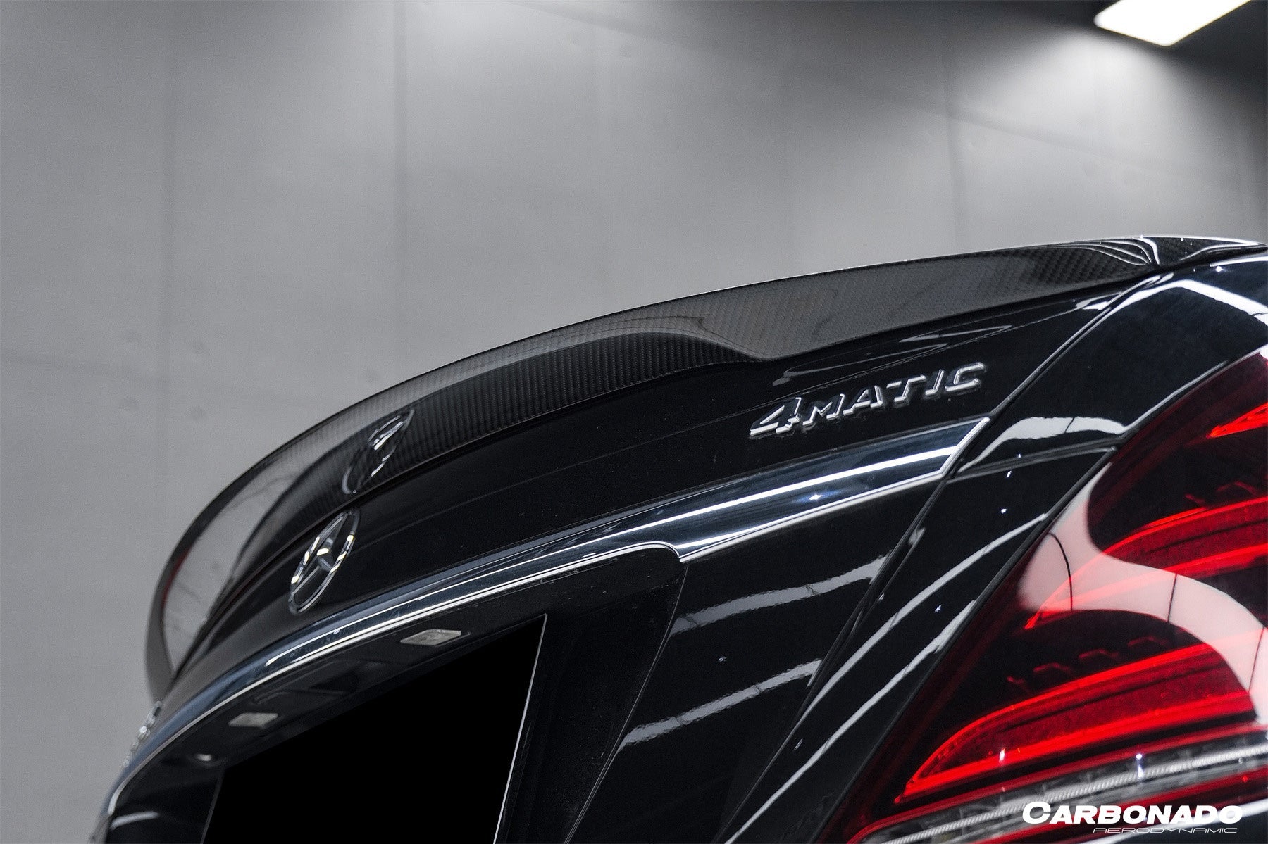 2014 - 2020 Mercedes Benz S Class W222 Sedan S63 S65 AMG RT Style Carbon Fiber Trunk Spoiler