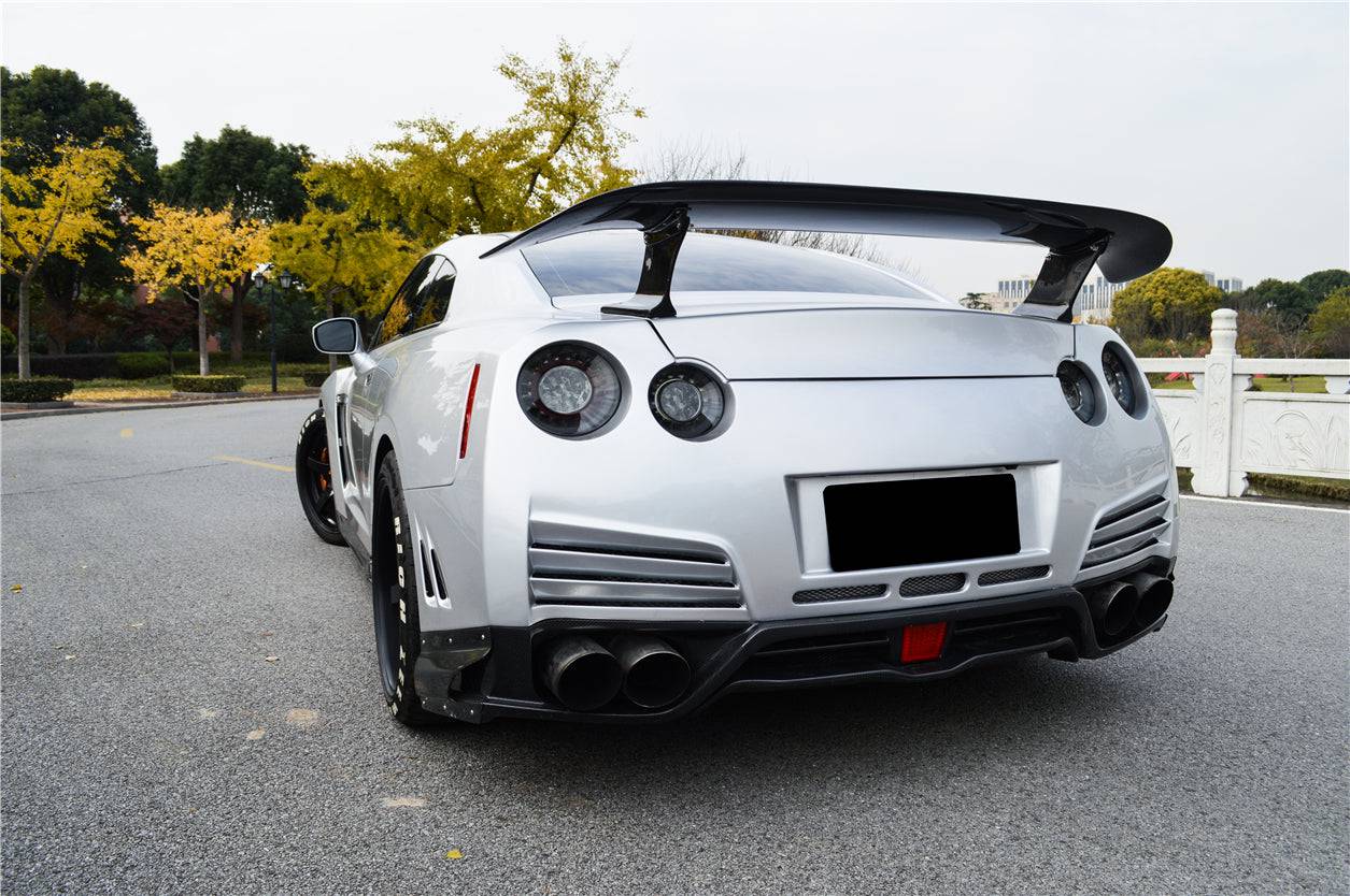 2012-2016 Nissan GTR R35 DBA VA Style Rear Diffuser Lip - Carbonado
