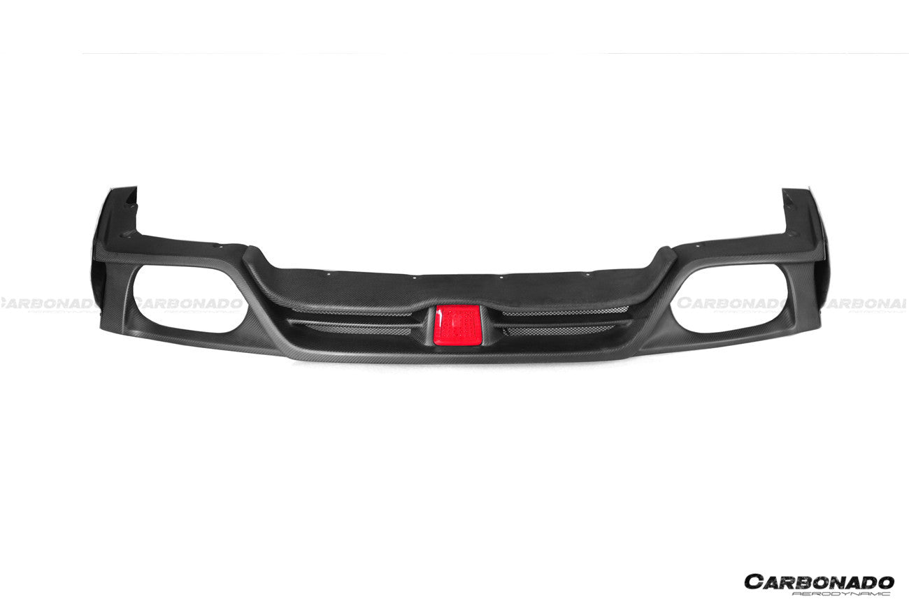 2012 - 2016 Nissan GTR R35 DBA VA Style Rear Diffuser with LED Light