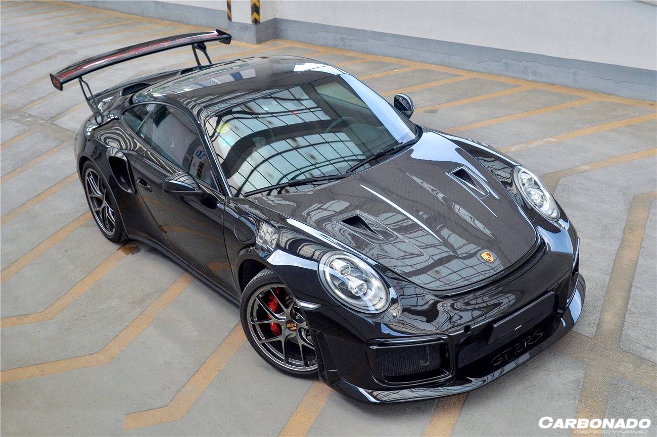 2013-2019 Porsche 991 Carrera & Targa S & 4 & 4s GT2RS Style Carbon Fiber Hood - Carbonado