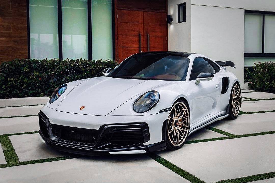 2020-2023 Porsche 911 992 Turbo S TA Style Front Bumper - Carbonado
