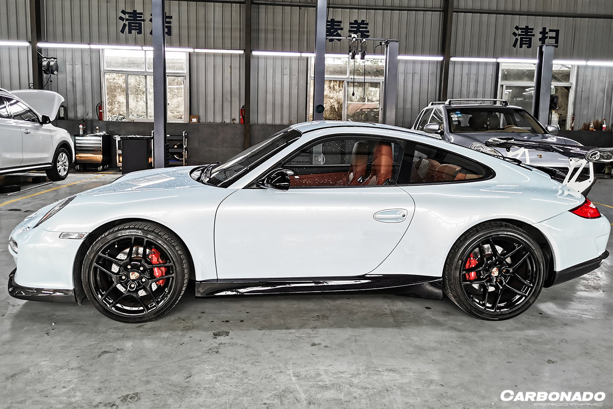 2009 - 2012 Porsche 911 997.2 Carrera S T Style Side Skirts