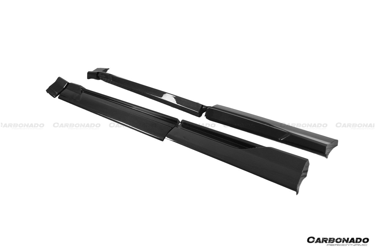 Audi Q8 SQ8 RSQ8 4M 4MN AD Style Dry Carbon Fiber Side Skirts 2019-2023