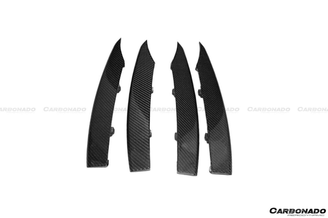 Audi R8 Type 42 OE Style Carbon Fiber Rear Air Duct Splitters 2009-2015