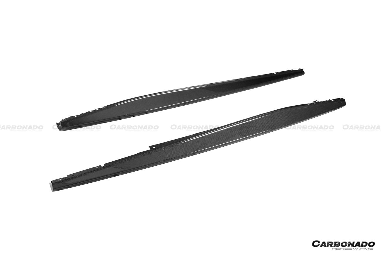 2021 - 2024 Ferrari ROMA OEM Style Dry Carbon Fiber Side Skirts