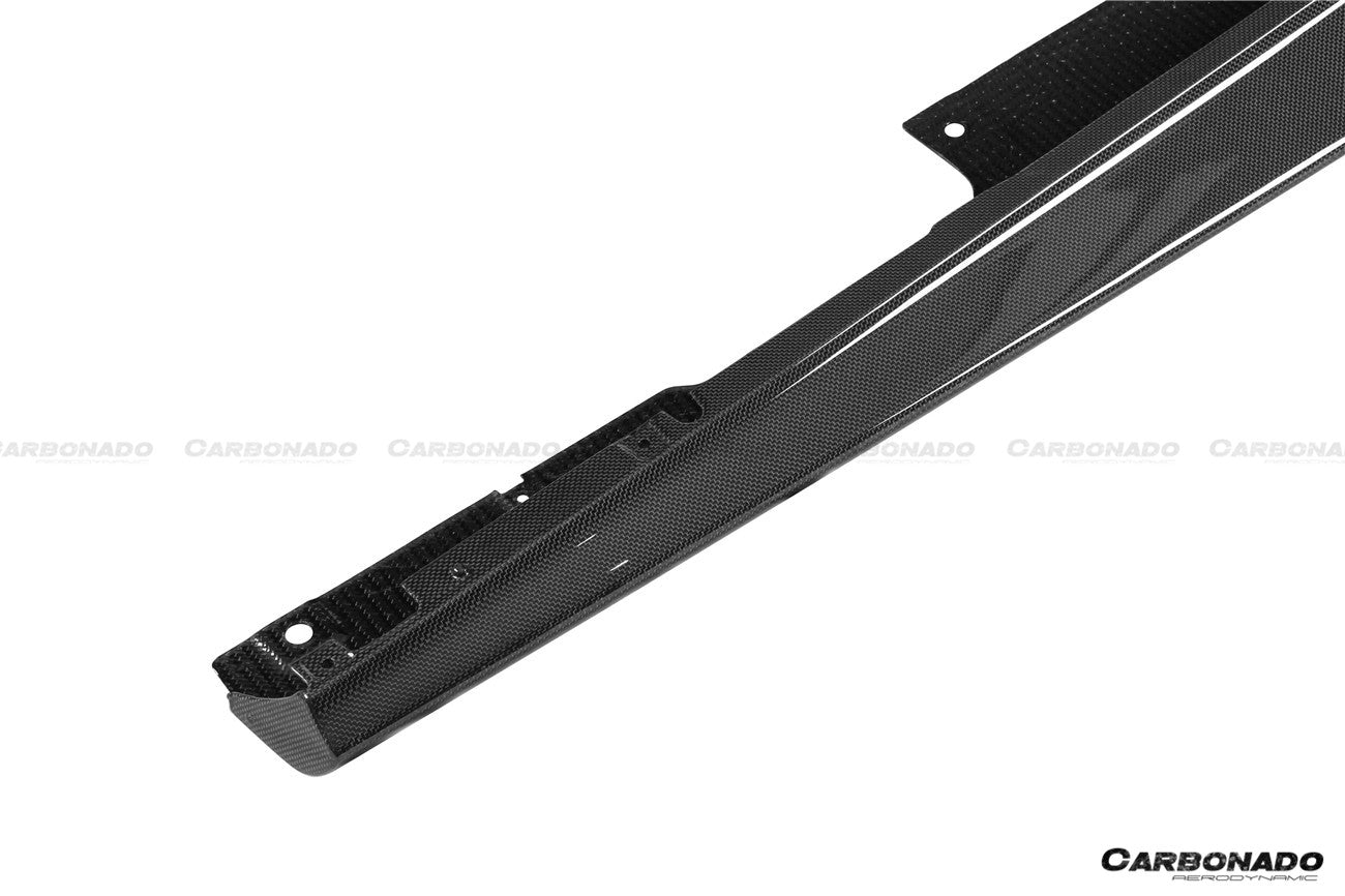 2021 - 2024 Ferrari ROMA OEM Style Dry Carbon Fiber Side Skirts