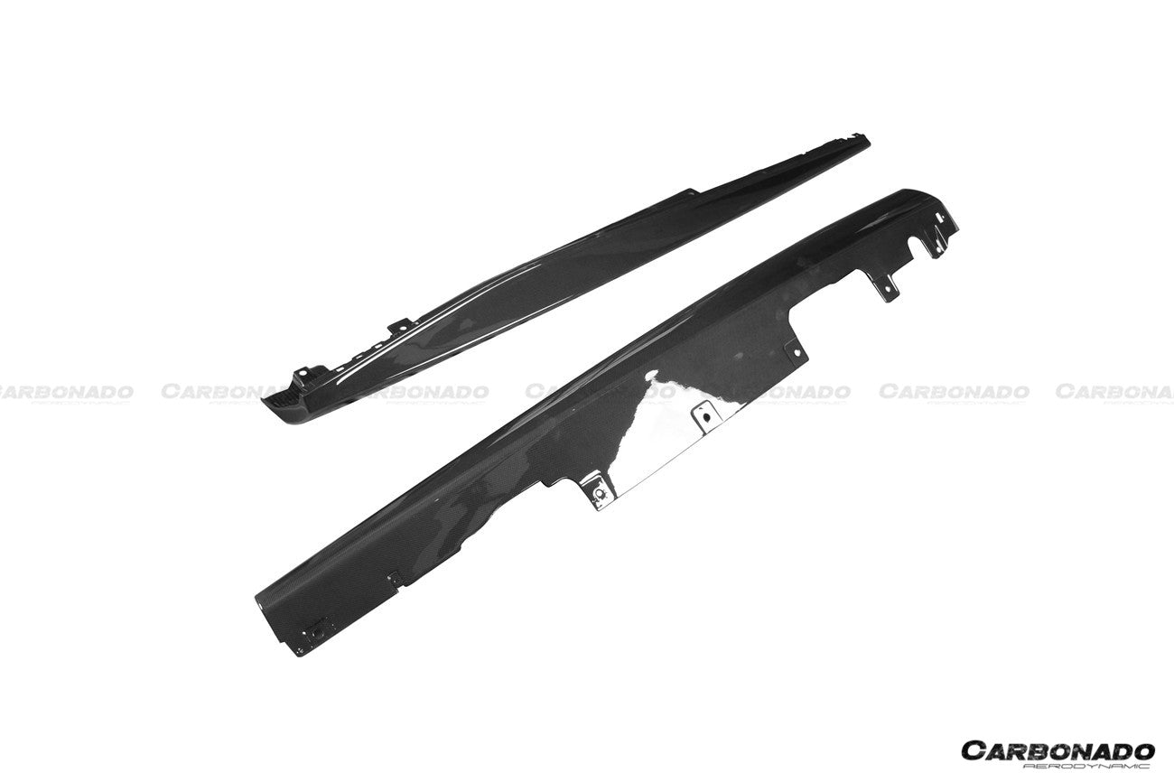 2021 - 2024 Ferrari ROMA OEM Style Dry Carbon Fiber Side Skirts